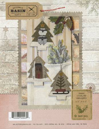Three Woodland Ornaments