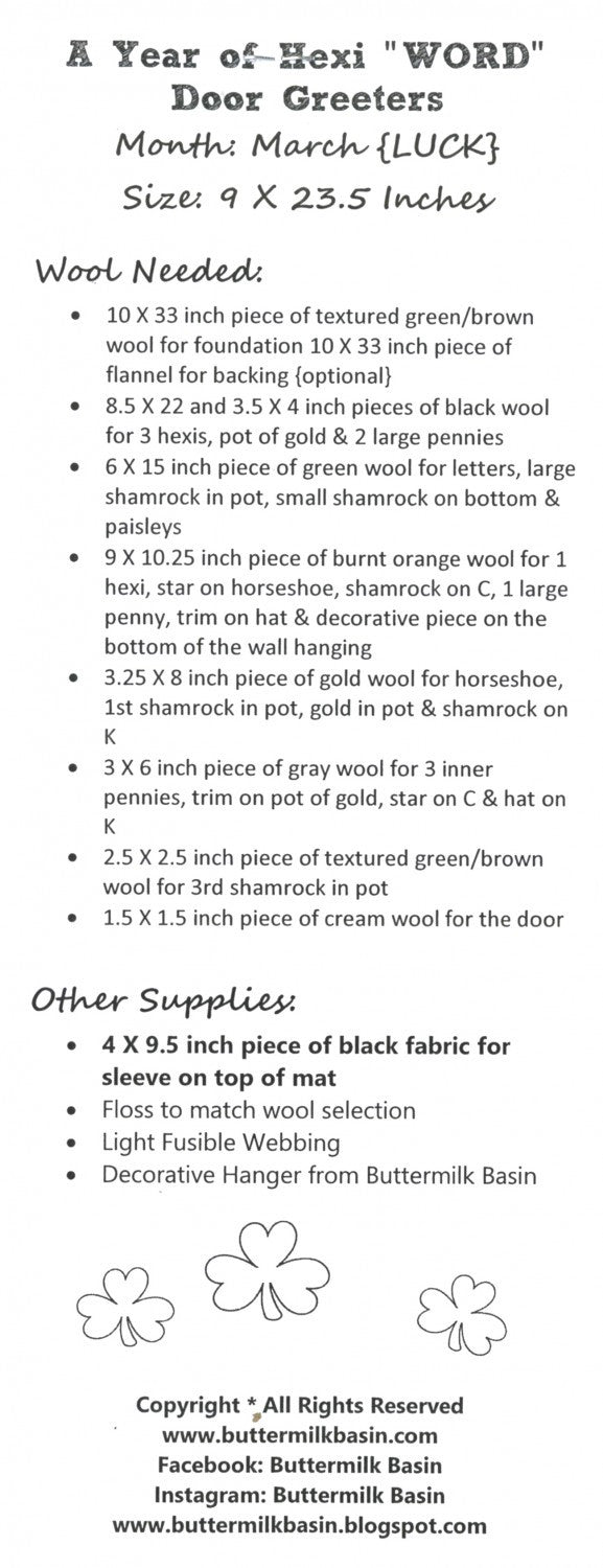 Hexi Door Greeter - March