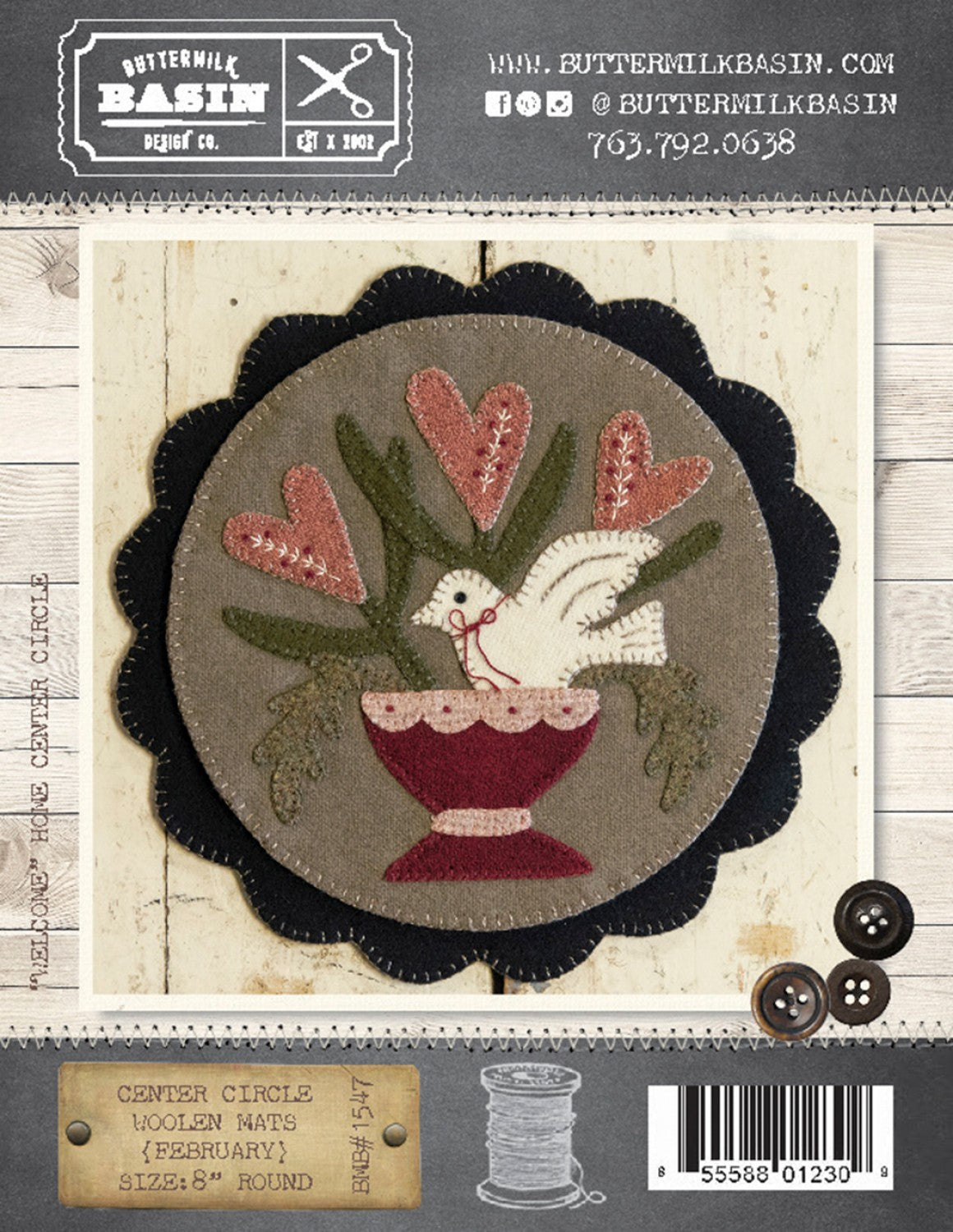 Center Circle Woolen Mats February