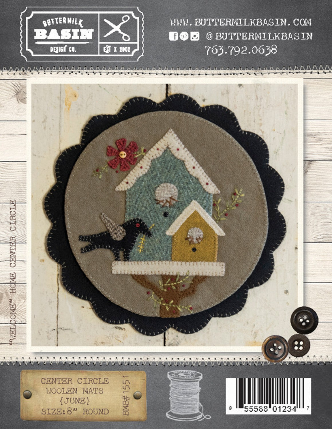 Center Circle Woolen Mats June