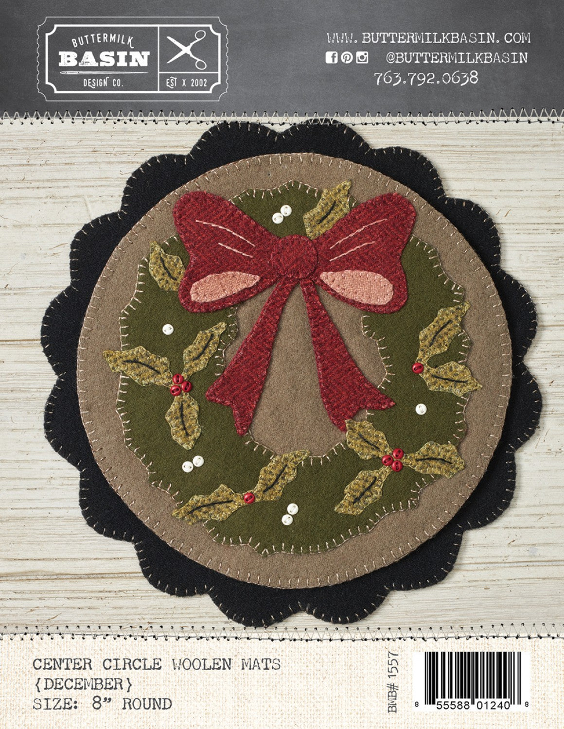 Center Circle Woolen Mats December