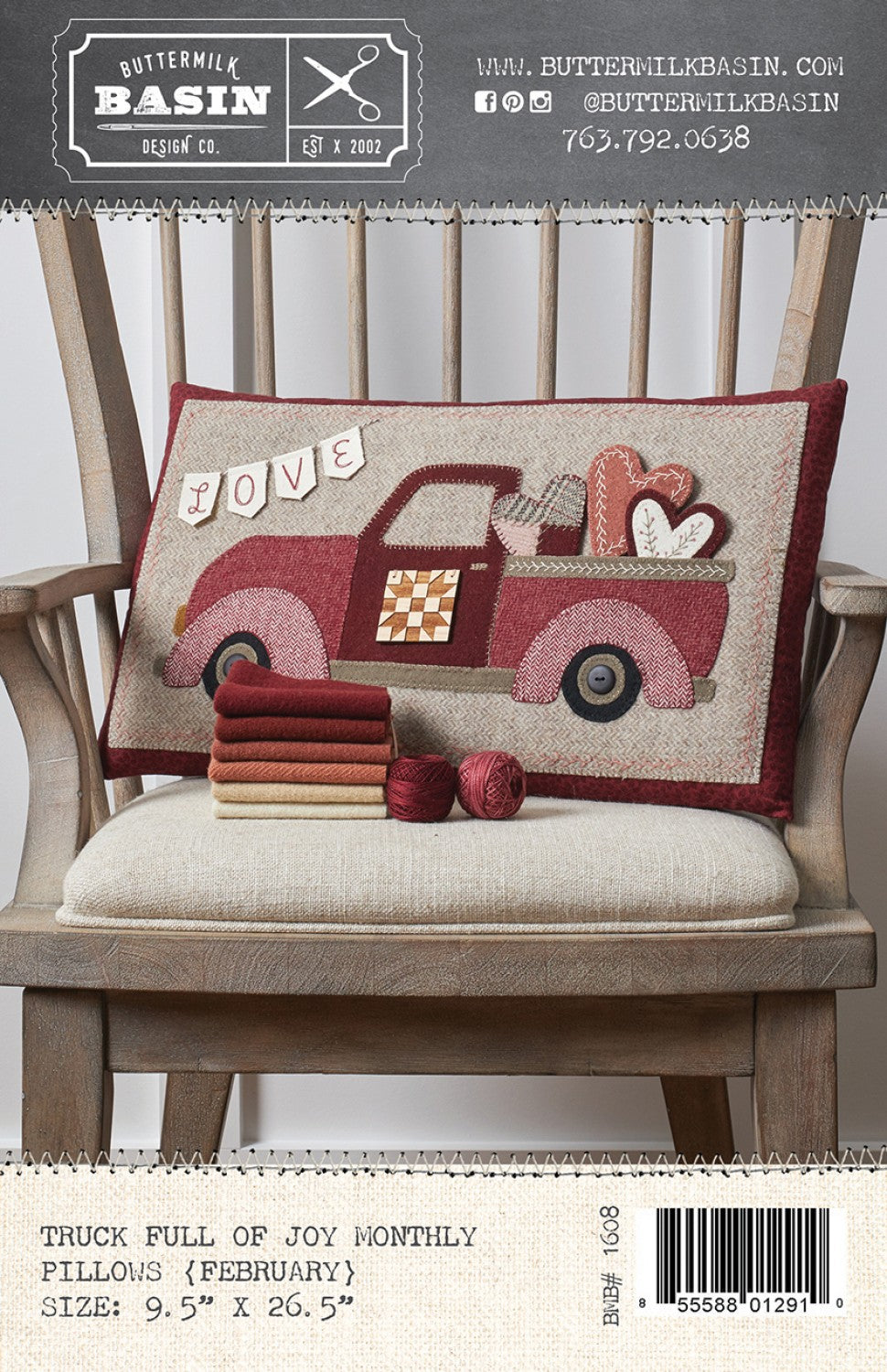 Truck Full of Joy Monthly Pillows February