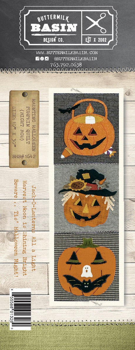 Haunting Halloween Pumpkin Quilt Right Row