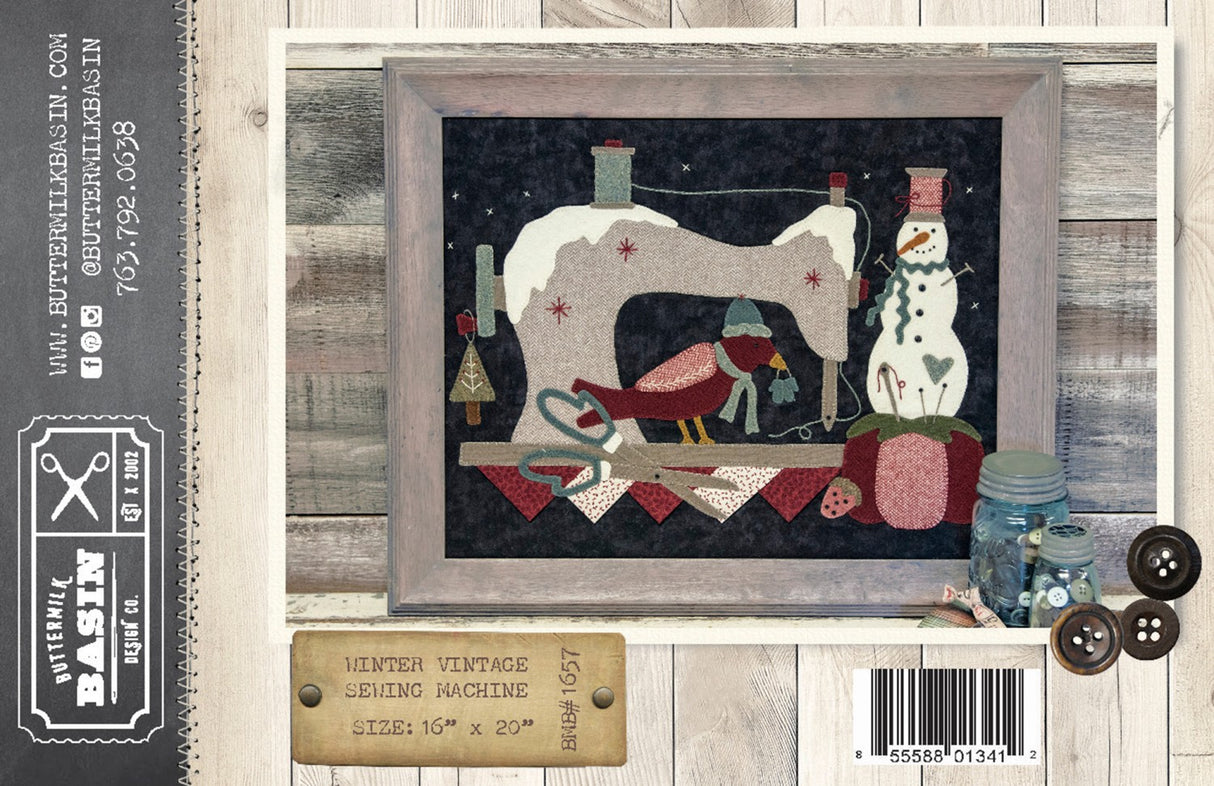 Winter Vintage Sewing Machine