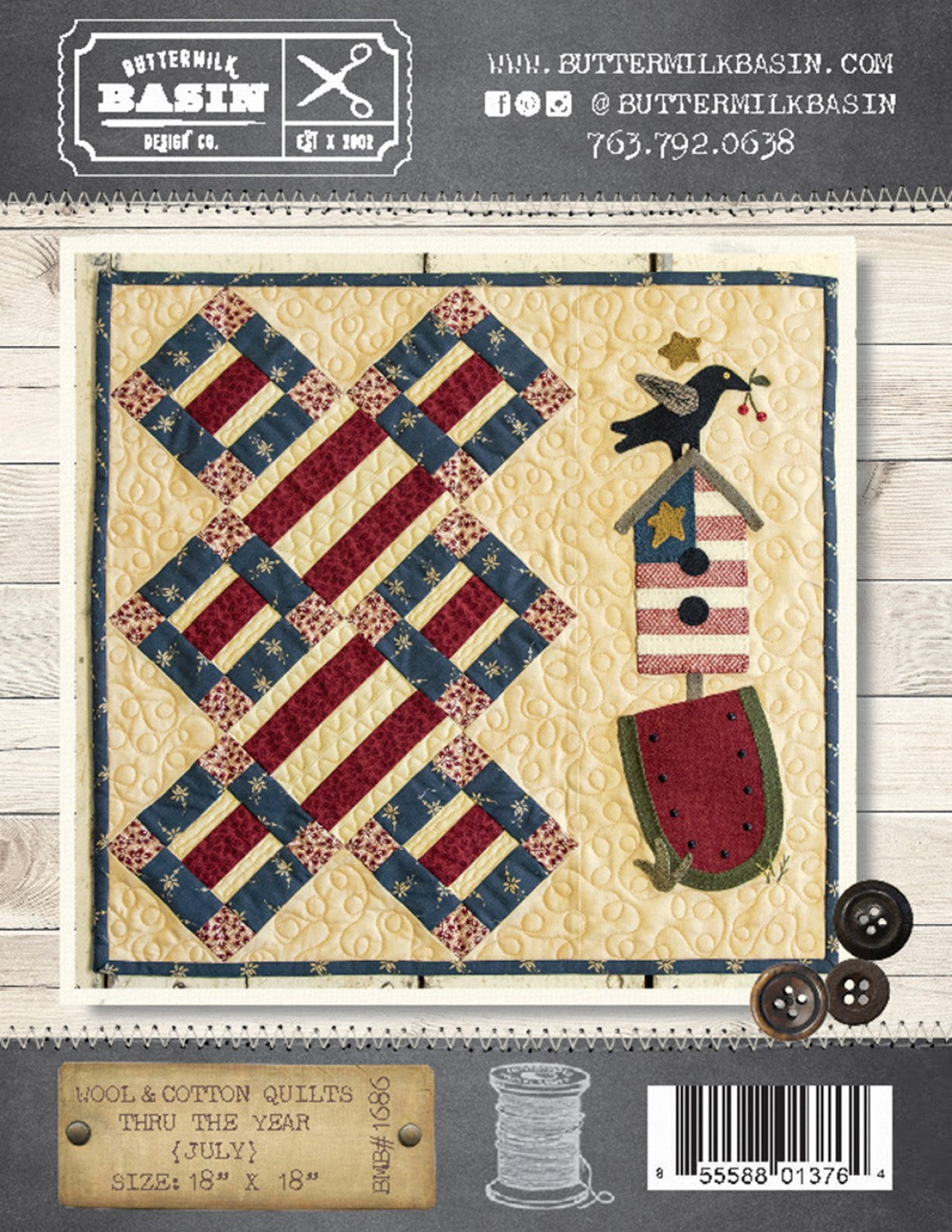 Wool & Cotton Quilts thru the Year July