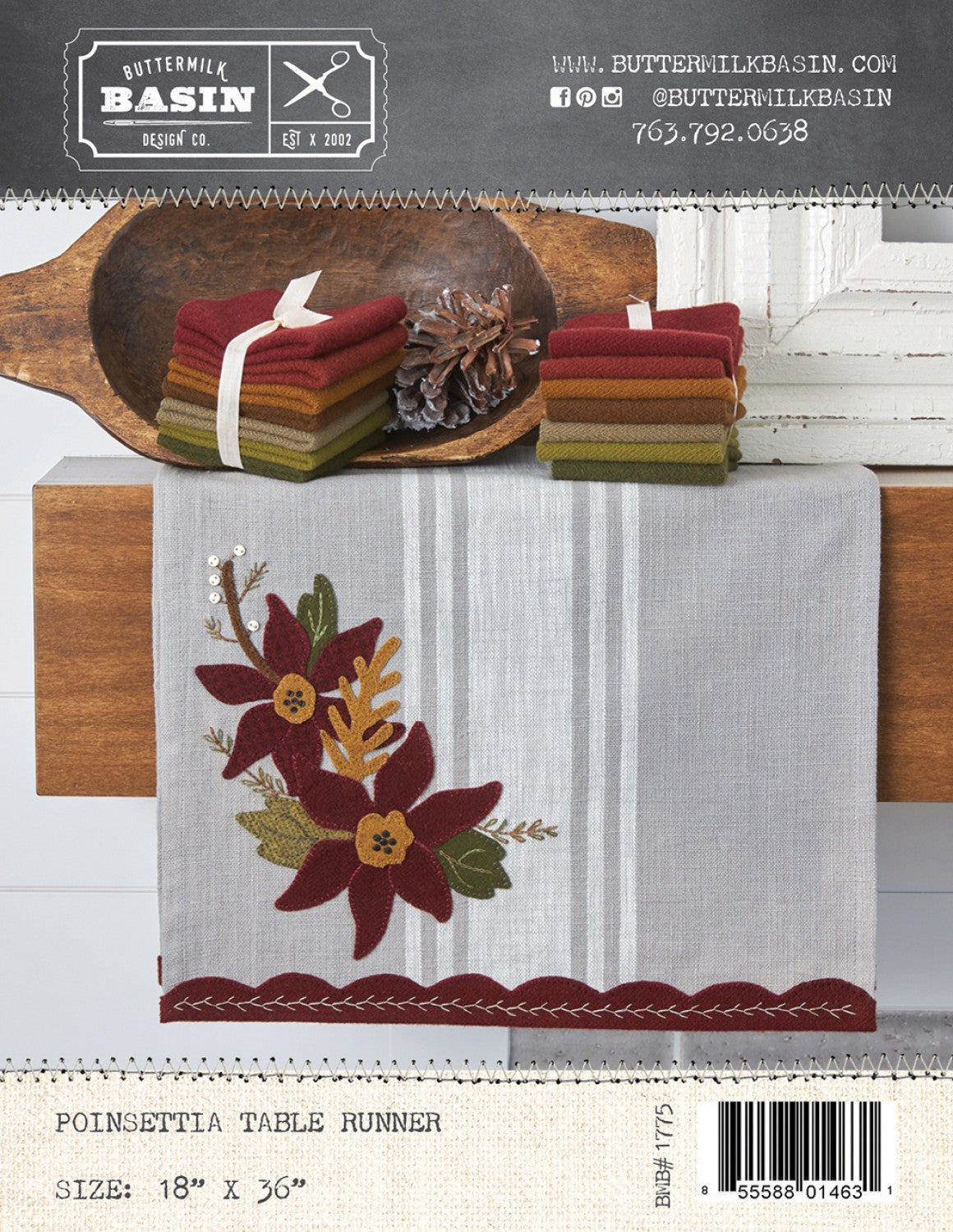 Poinsettia Table Runner