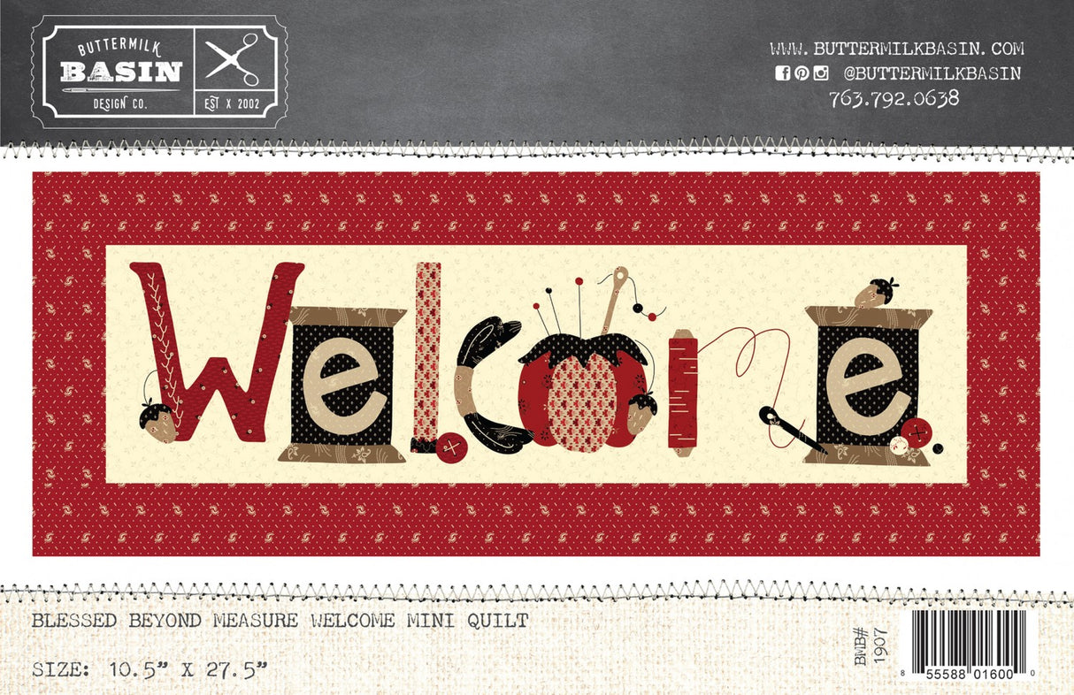 Blessed Beyond Measure Welcome Mini Quilt