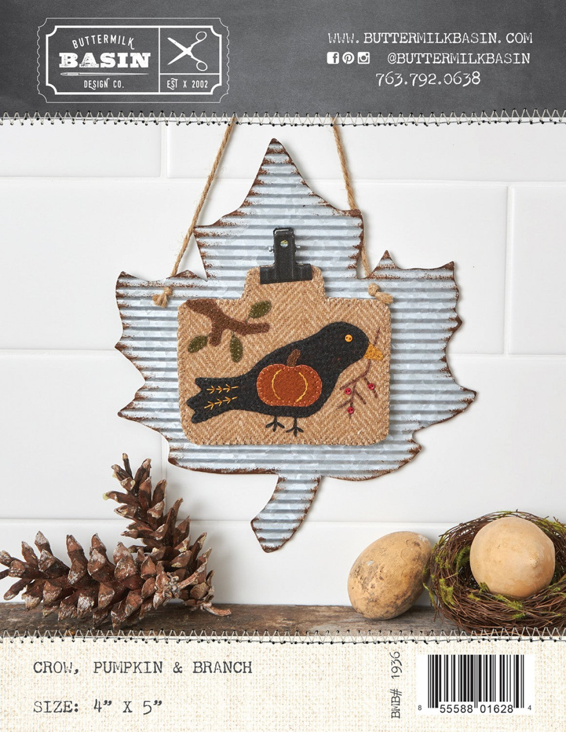 Crow, Pumpkin & Branch