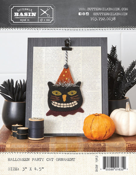 Halloween Party Cat Ornament