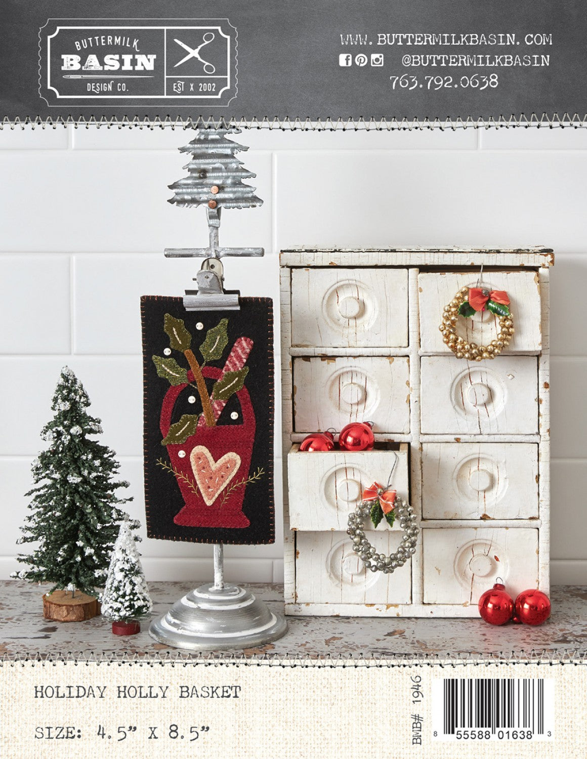 Holiday Holly Basket