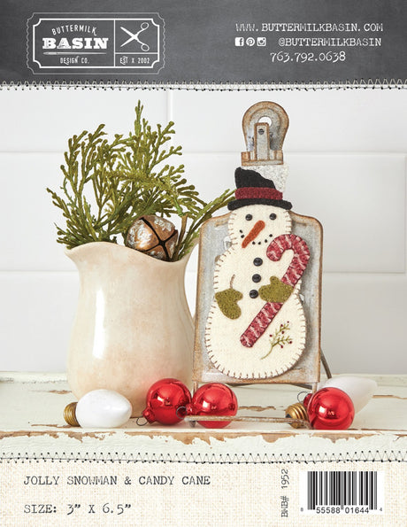 Jolly Snowman & Candy Cane