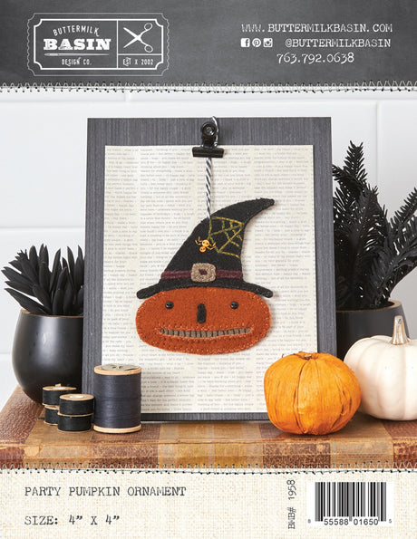 Party Pumpkin Ornament