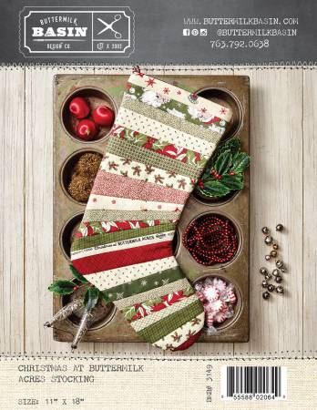 Christmas at Buttermilk Acres Stocking Pattern by Buttermilk Basin