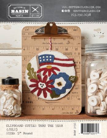 Clipboard Cuties July Pattern by Buttermilk Basin