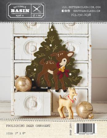 Frolicking Deer Ornament Pattern by Buttermilk Basin