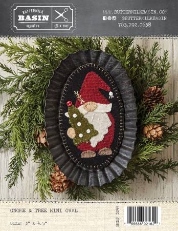 Gnome & Tree Mini Oval Pattern by Buttermilk Basin
