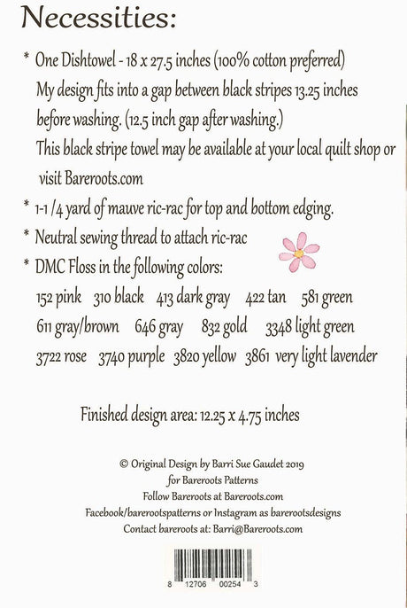 Fresh Picked Dishtowel Embroidery Pattern