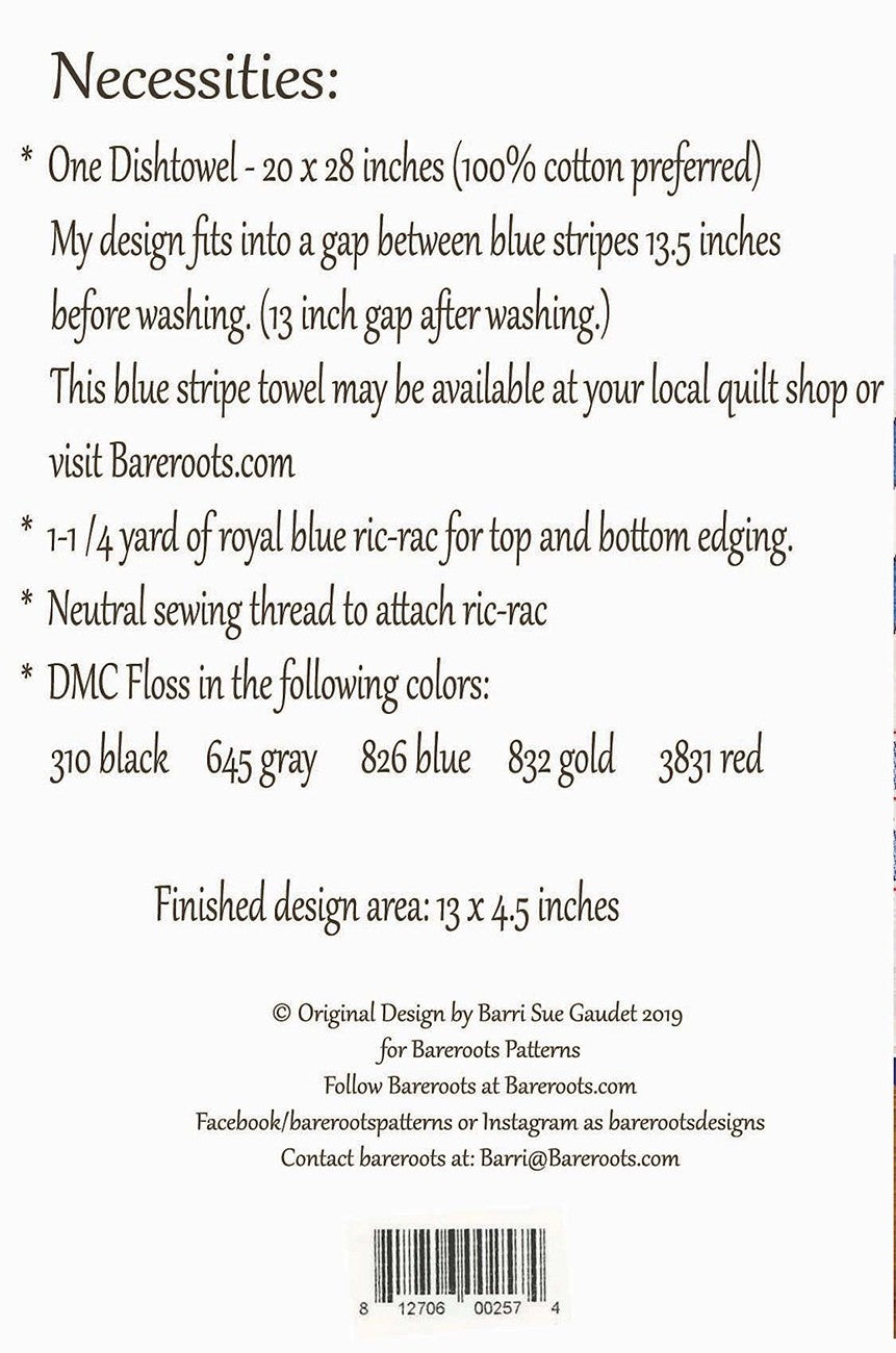 Land That I Love Dishtowel Pattern