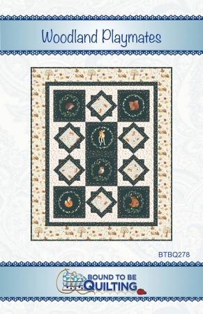 Woodland Playmates Quilt Pattern by Bound To Be Quilting, LLC