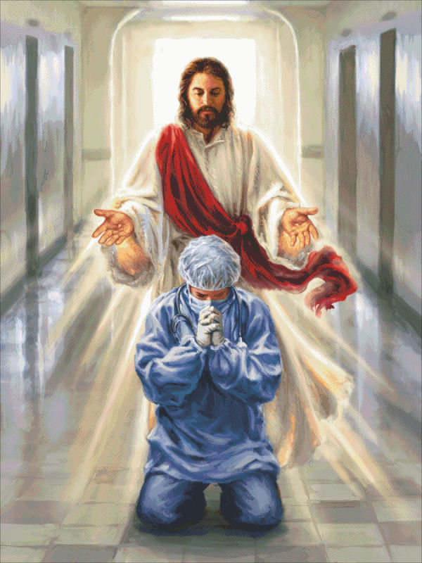 Bless Our Healthcare Heroes Cross Stitch By Dona Gelsinger