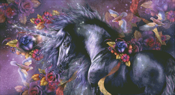 Blue Rose Cross Stitch By Laurie Prindle