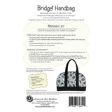 Back of the Bridget Handbag Pattern by Around the Bobbin