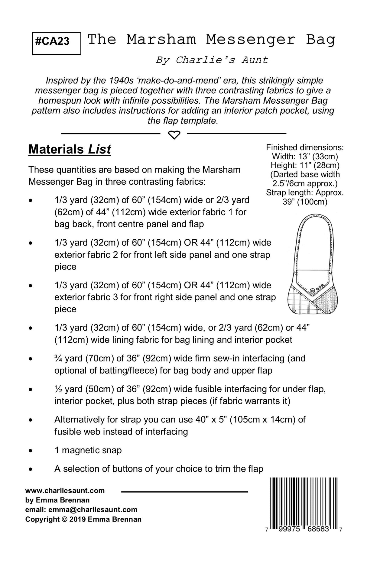 Marsham Messenger Bag