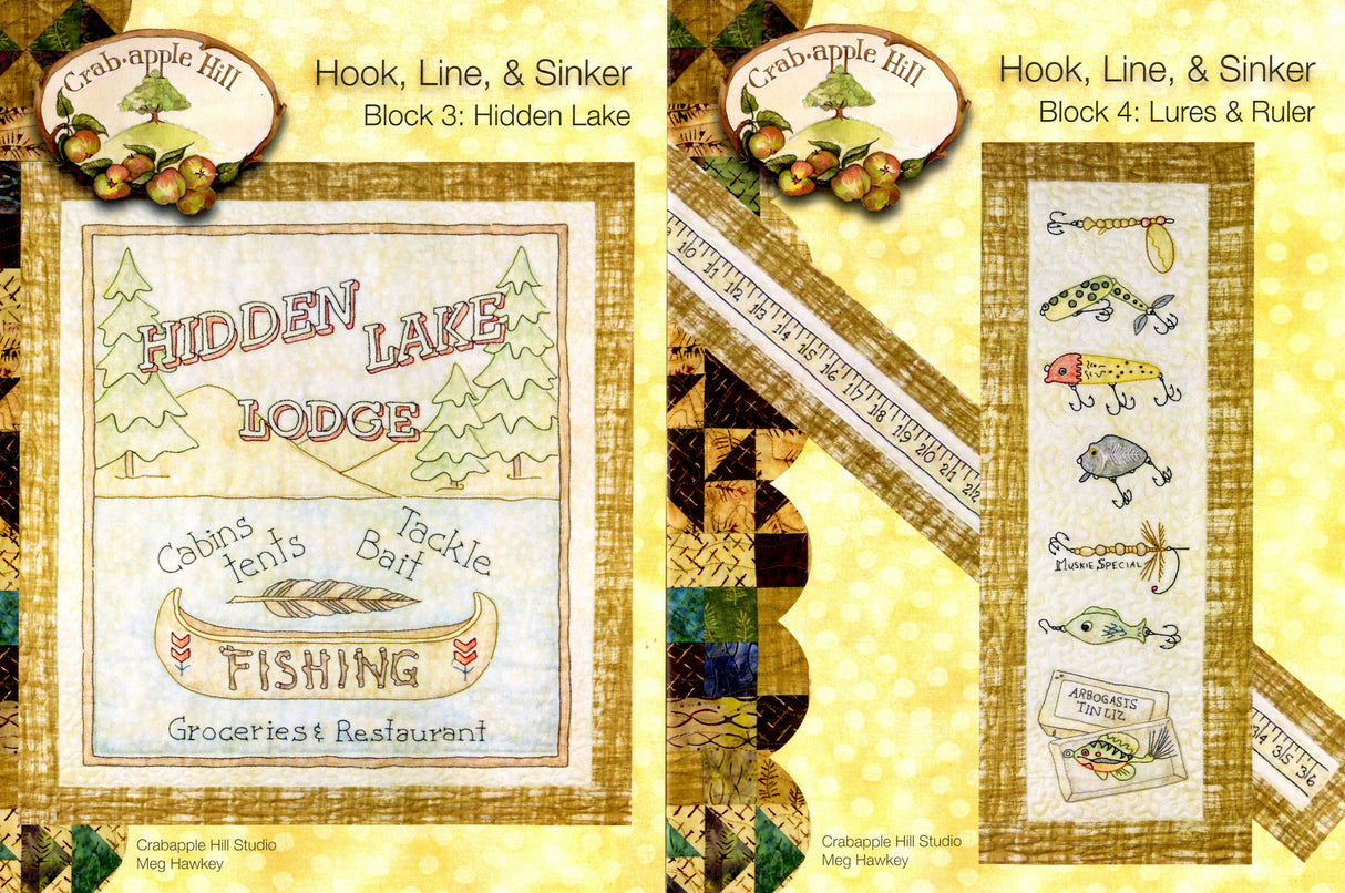 Hook, Line & Sinker Block of the Month Block Complete Set