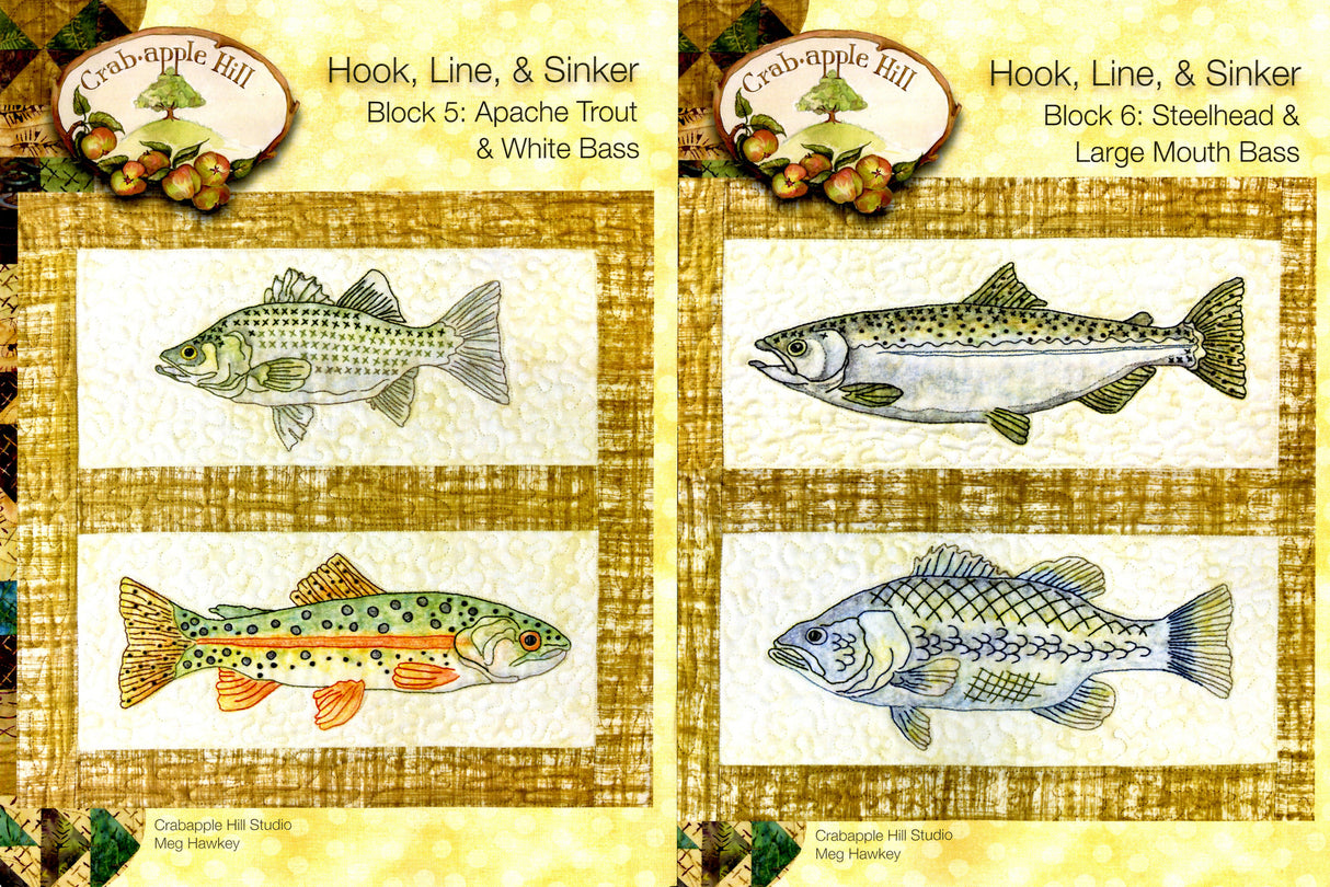 Hook, Line & Sinker Block of the Month Block Complete Set