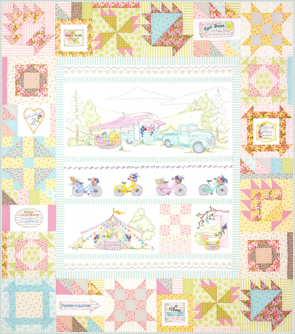Girls' Getaway 6 Assembly Quilt