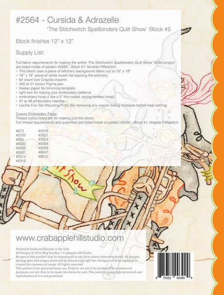 Stitchwitch Spellbinders Quilt Show 5 Cursida & Adrazelle