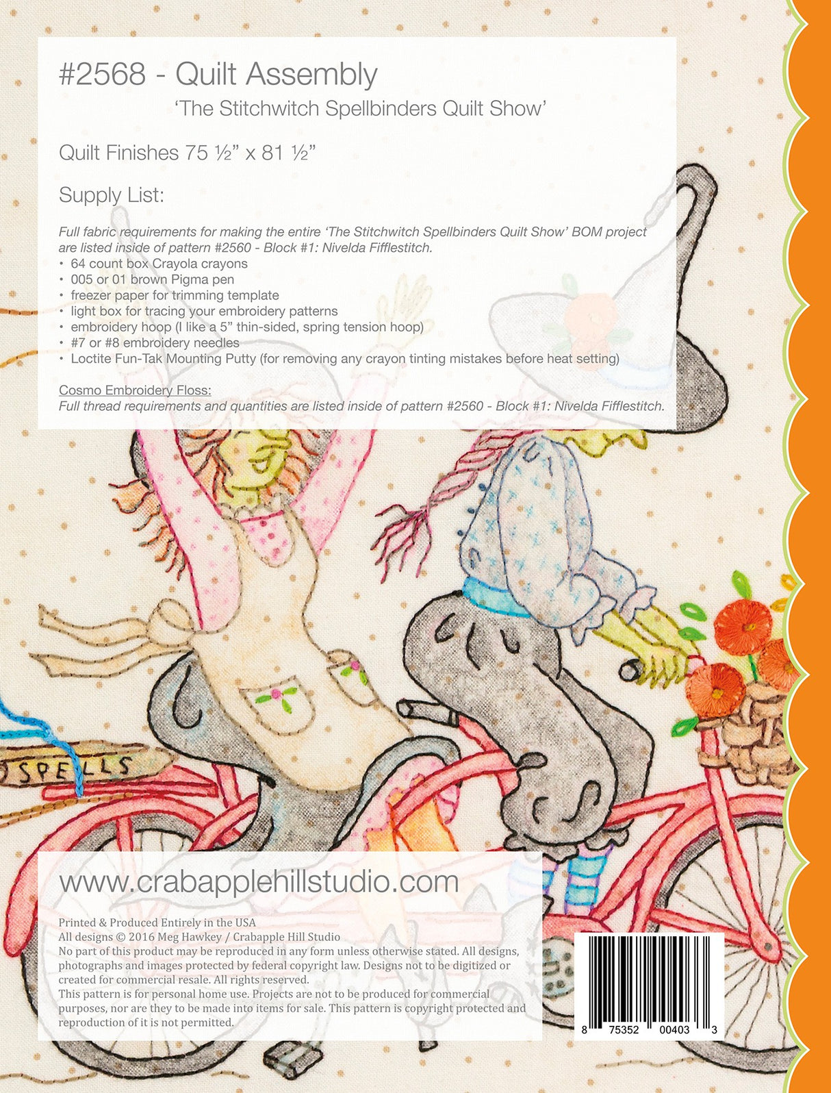 Stitchwitch Spellbinders Quilt Show 9 Quilt Assembly