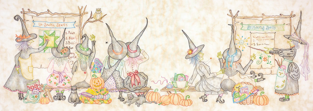 Mystery of the Salem Witches' Quilt Guild - Panel 3