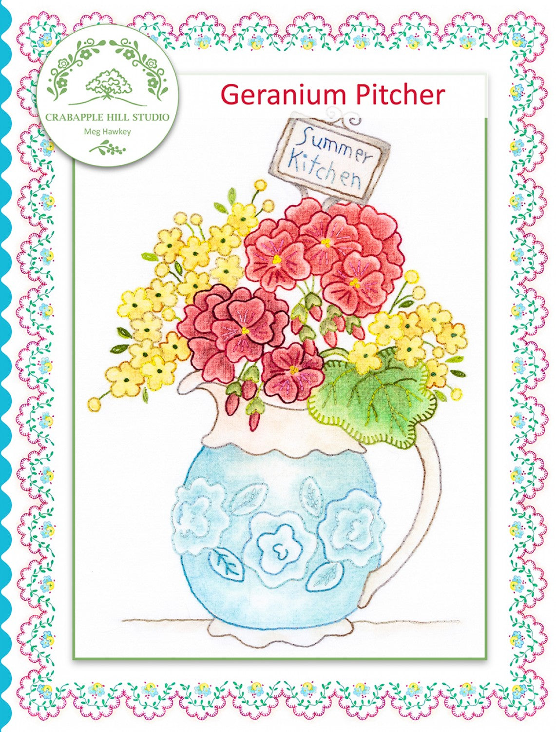 Summer Kitchen 7 Geranium Pitcher