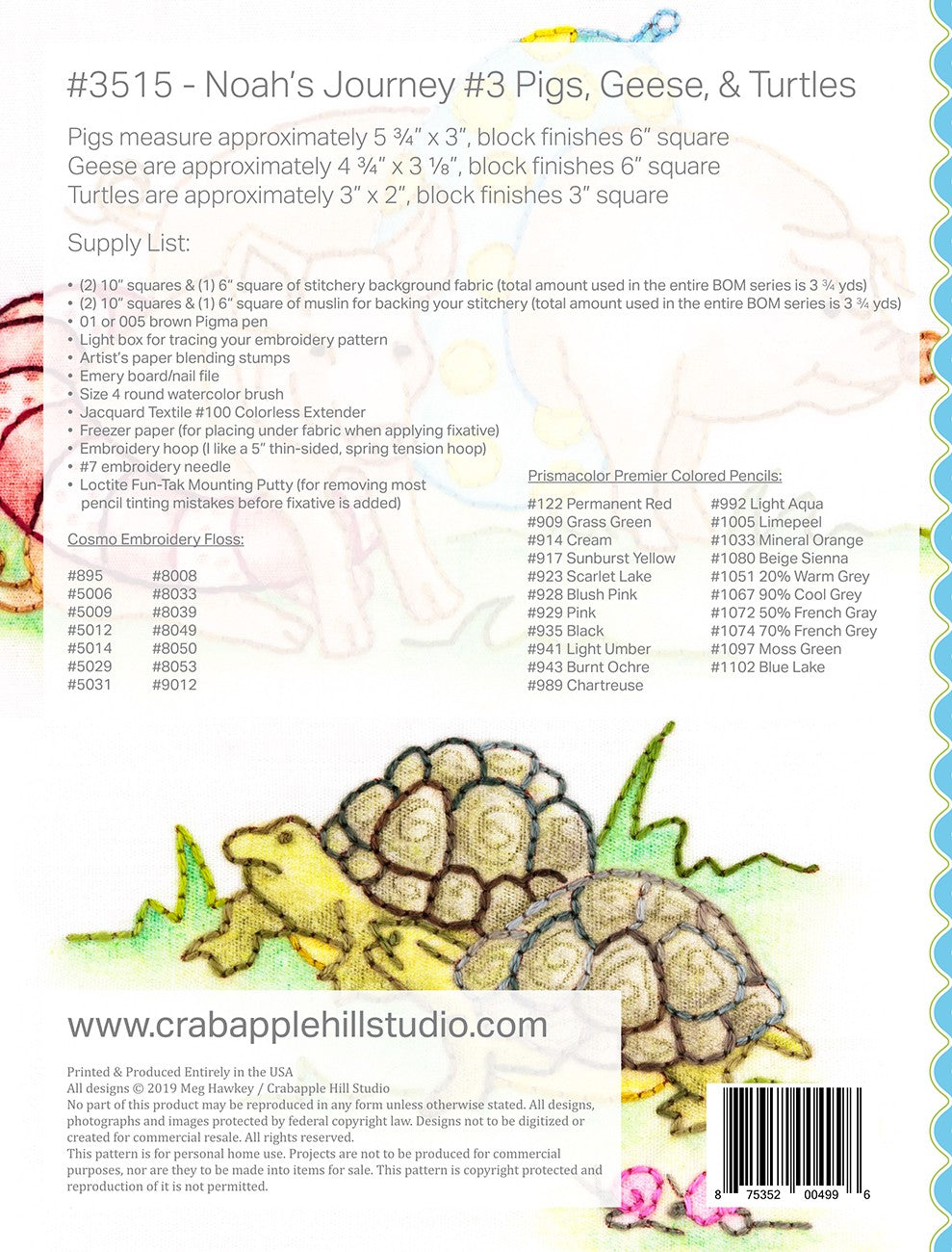 Noah's Journey #3 Pigs Geese and Turtles