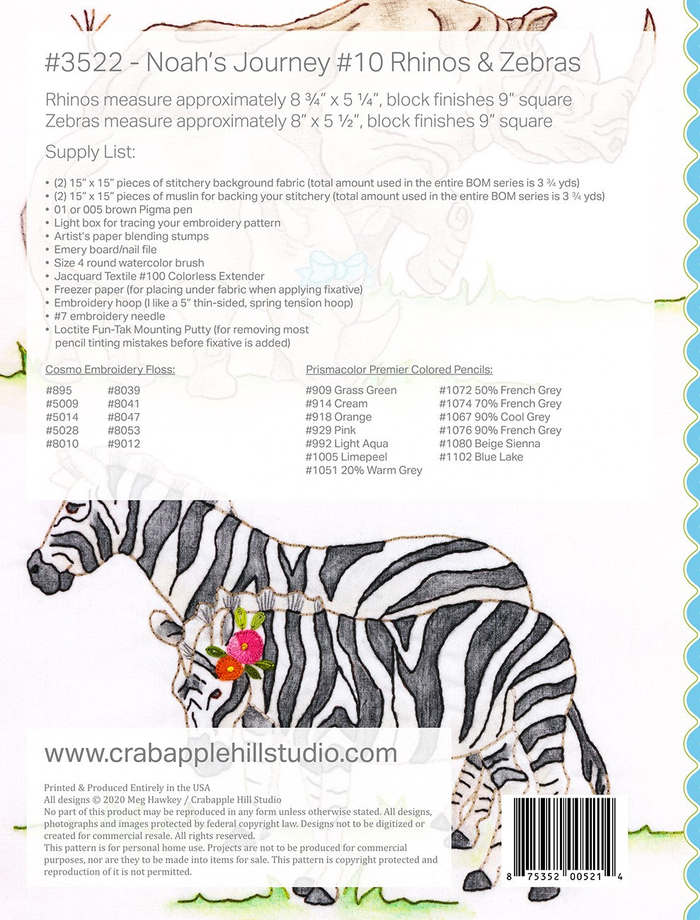 Noah's Journey #10 Rhinos & Zebras