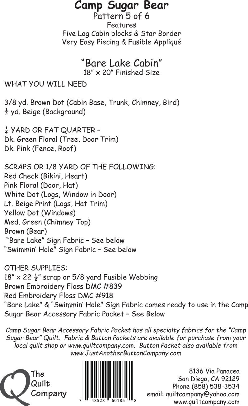 Pattern 5 Bare Lake Cabin