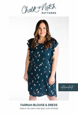 Farrah Printed tunic blouse and knee-length dress Pattern
