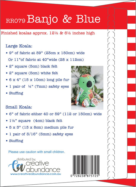 Back of the Banjo & Blue Pattern by Creative Abundance