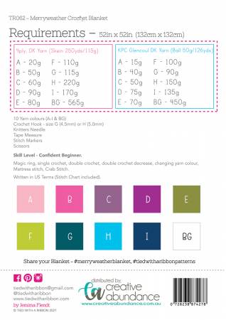 Back of the Merryweather Crochet Blanket Pattern by Creative Abundance