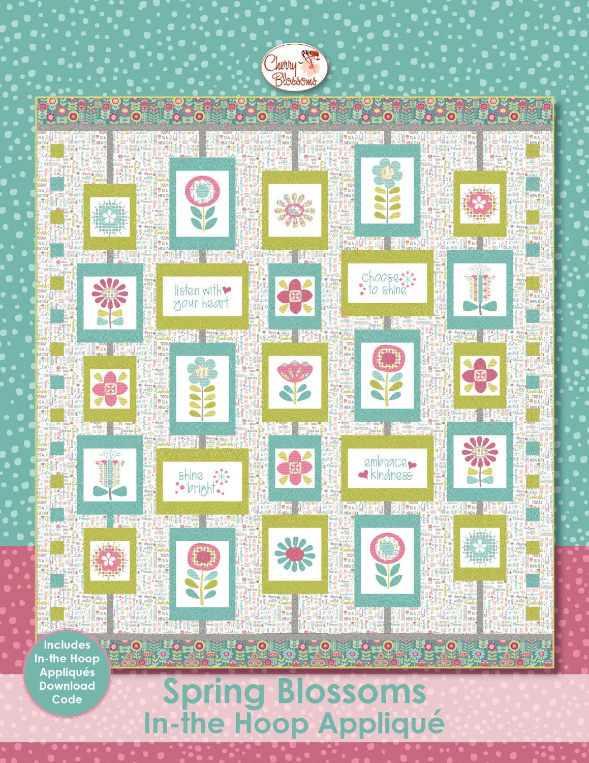 Spring Blossoms In the Hoop Applique