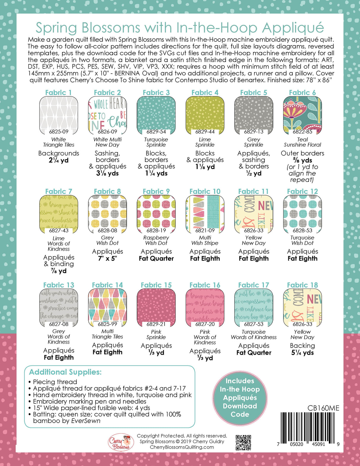 Spring Blossoms In the Hoop Applique