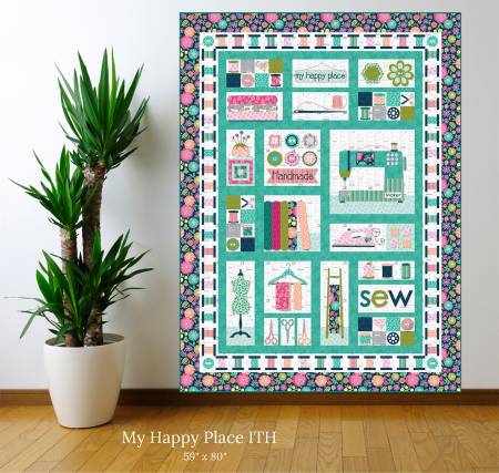 My Happy Place In The Hoop Quilt Pattern by Cherry Blossoms