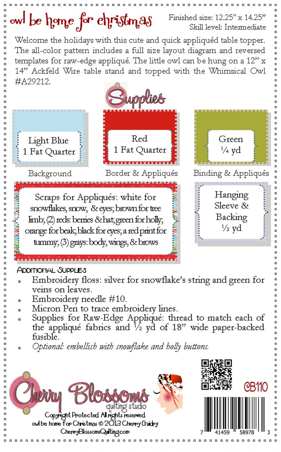 Owl Be Home For Christmas