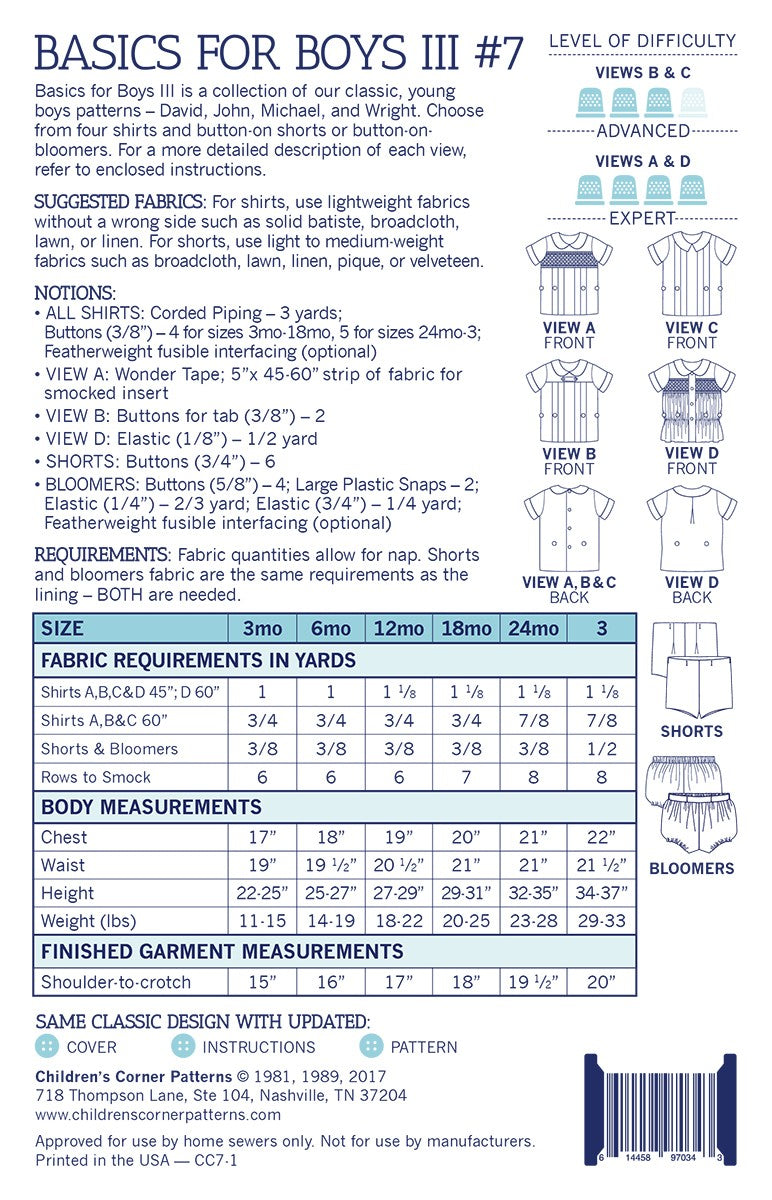 Basics for Boys III