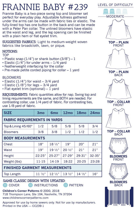 Frannie Baby Pattern