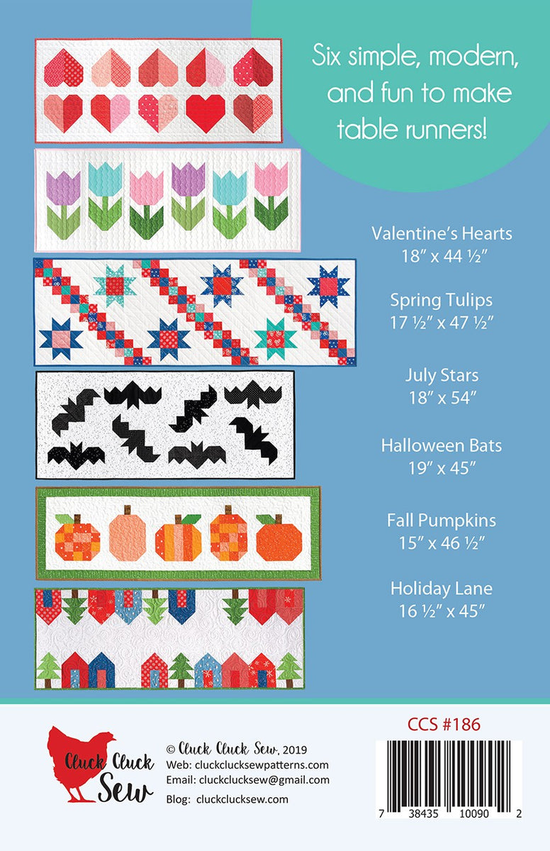 Modern Holiday Table Runners Quilting Patterns Quilting Books