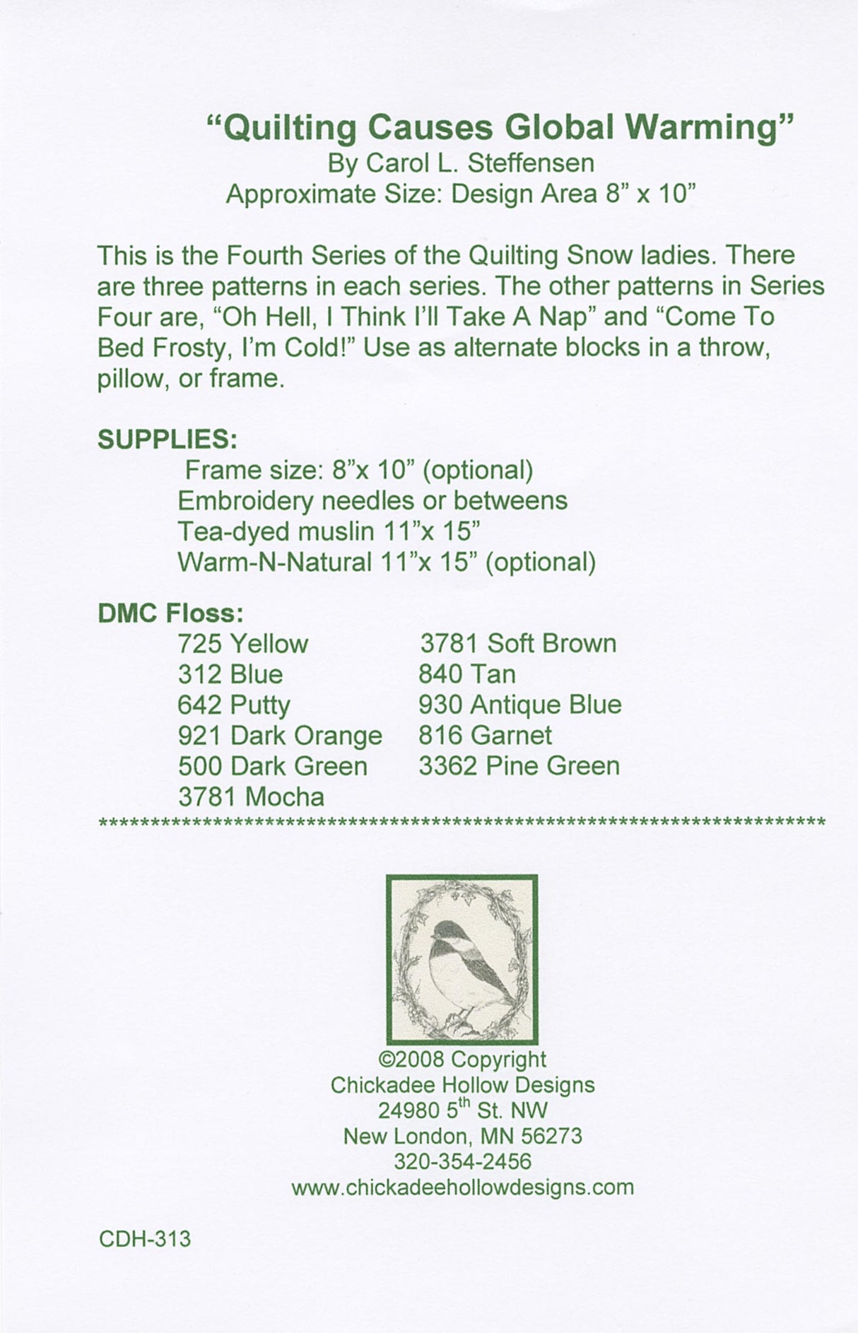 Quilting Causes Global Warming