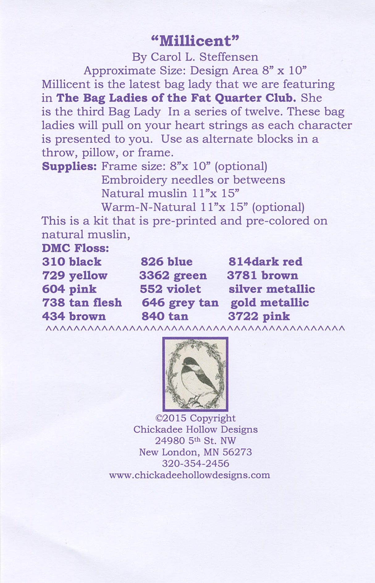 The Bag Ladies of the Fat Quarter Club - Millicent