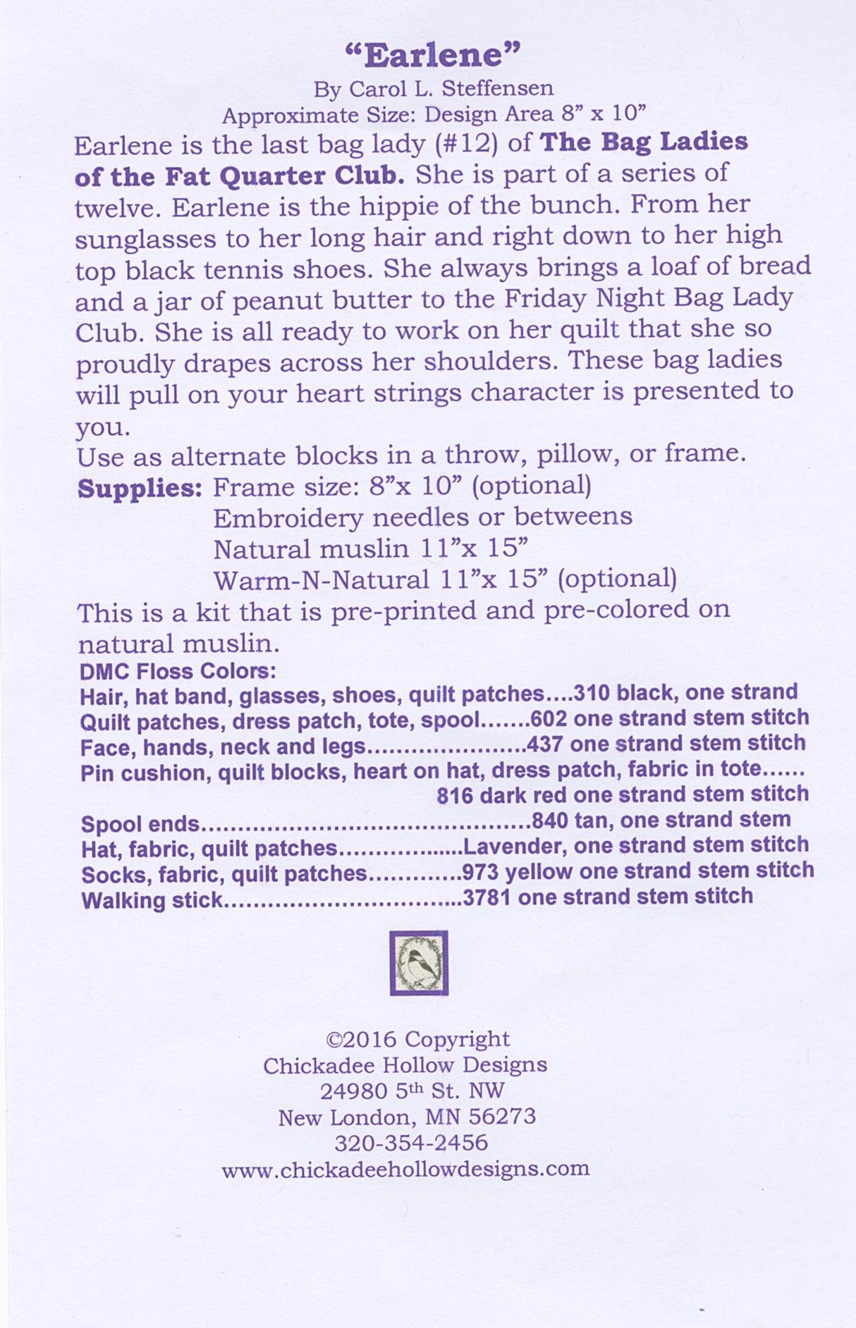 The Bag Ladies of the Fat Quarter Club - Earlene